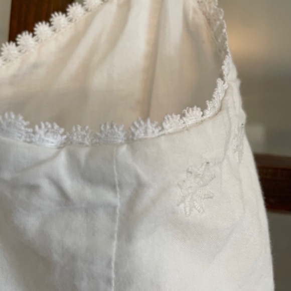 Gap White Embroidered Cami Dress, Size Medium Petite - Picture 7 of 7